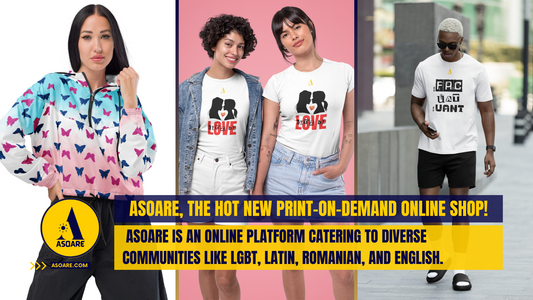 ASOARE, the hot new print-on-demand online shop!
