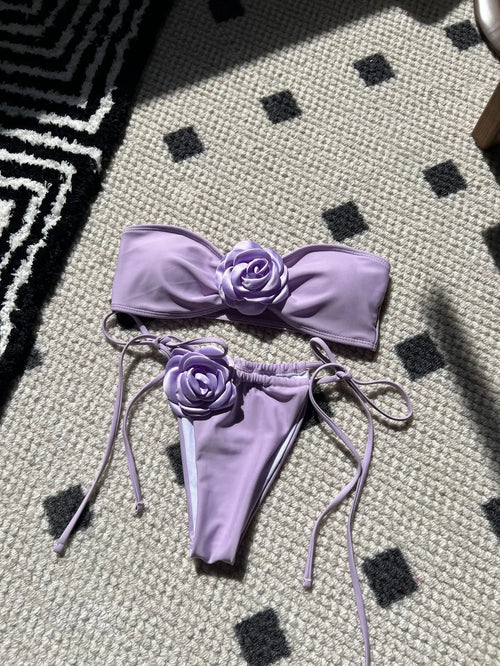 2024 Summer Women Bikinis Strapless Brazilian Thong Biquini Traje De