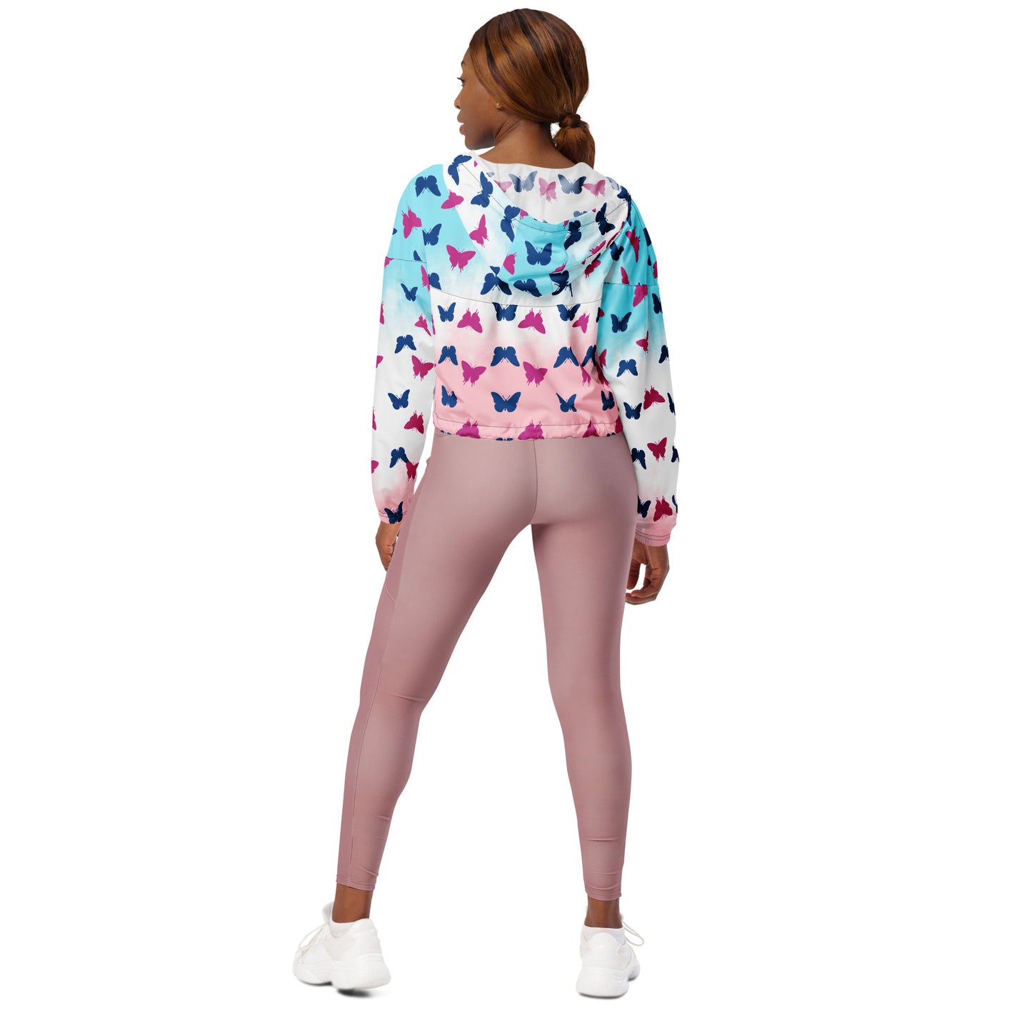 Blue Pink Butterflies Jacket