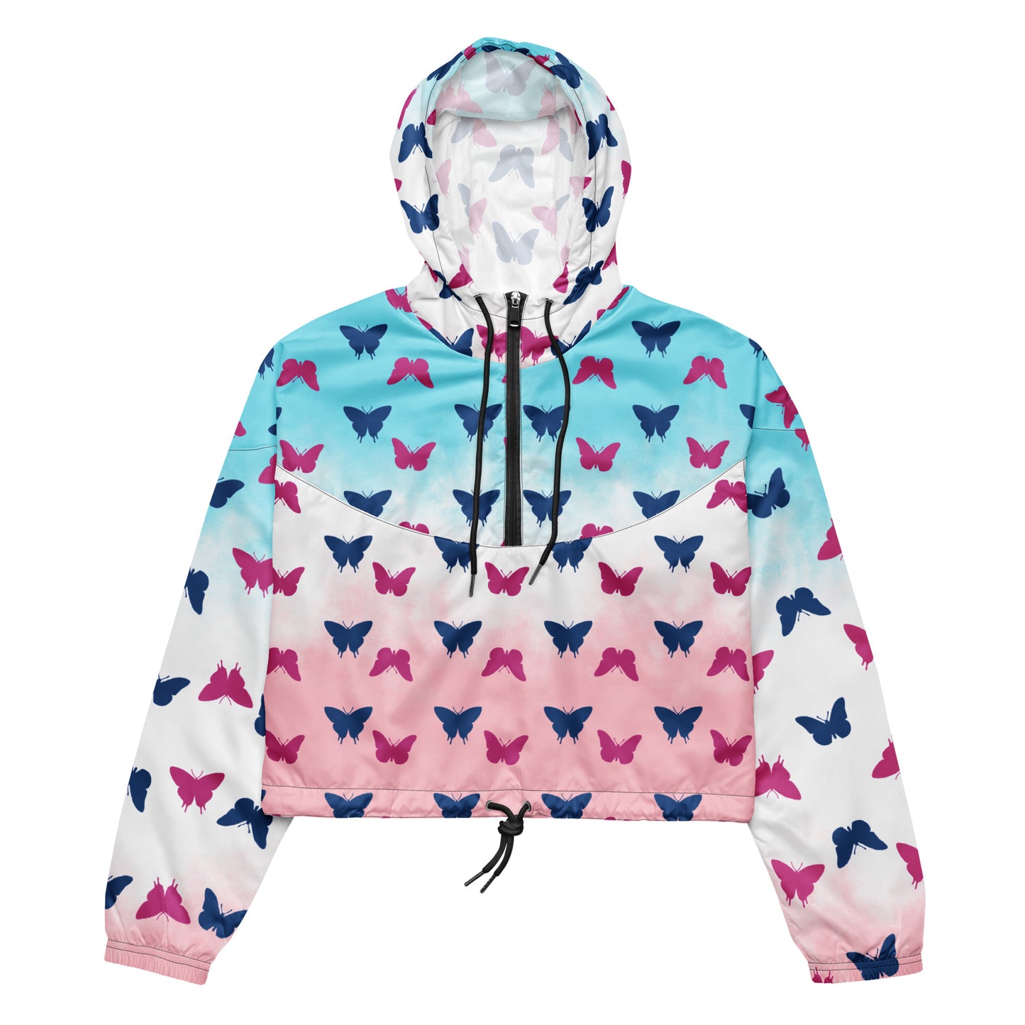 Blue Pink Butterflies Jacket