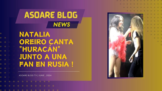 Natalia Oreiro Canta con una Fan en Rusia