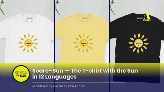 Soare–Sun — The T-shirt with the Sun  in 12 Languages by ASOARE