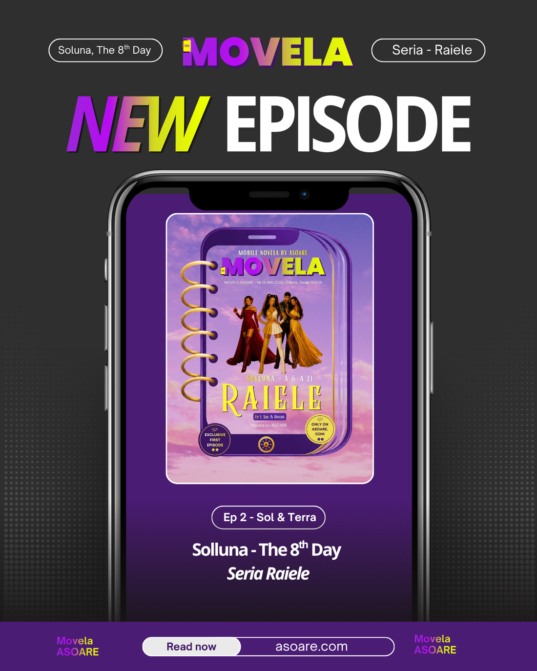 Movela ASOARE - Solluna (The 8th Day) – Episode 2 is OUT NOW
