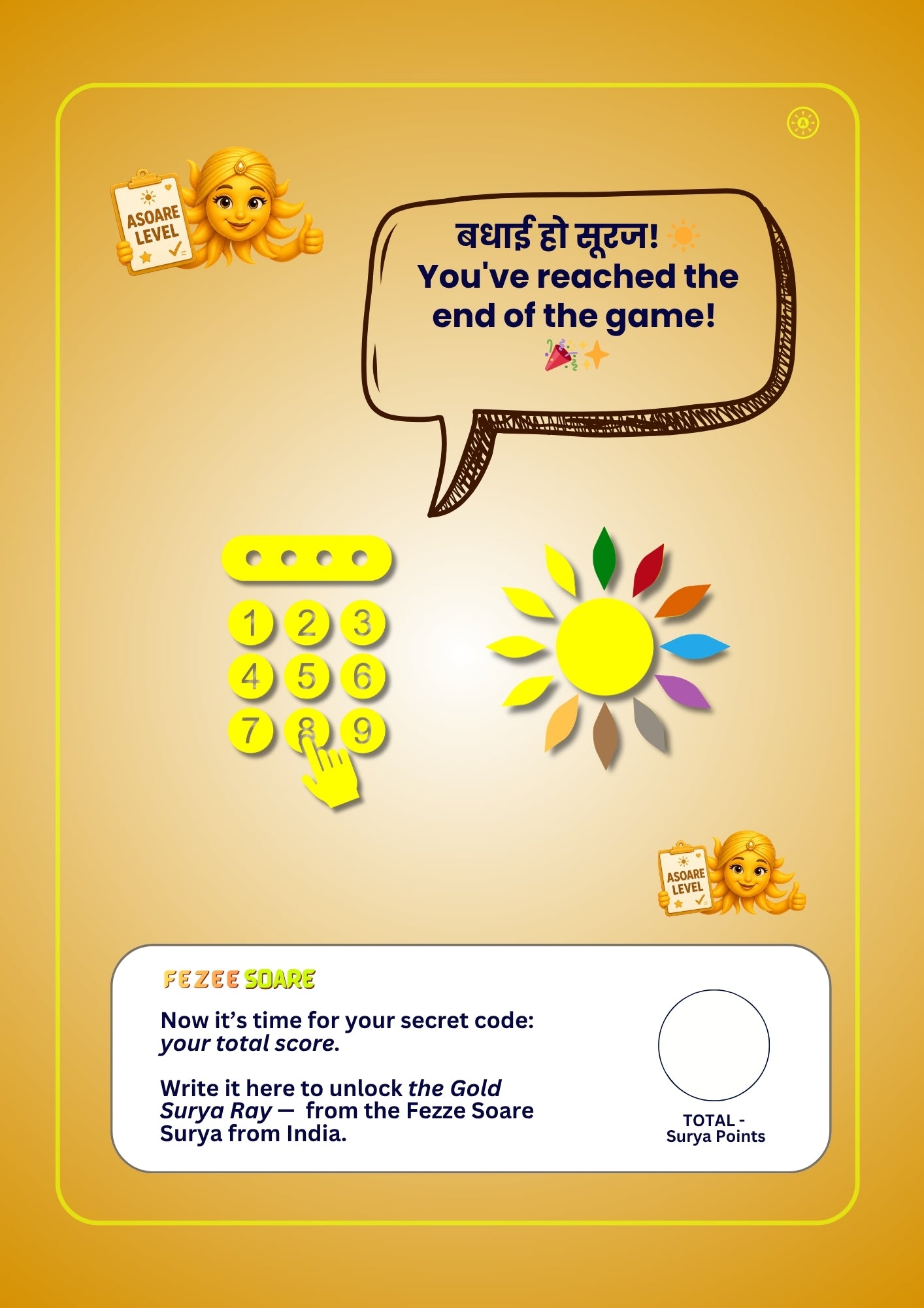 Play ASOARE Nr 18 - Surya, Fezze Soare of Gratitude (Indian Edition)