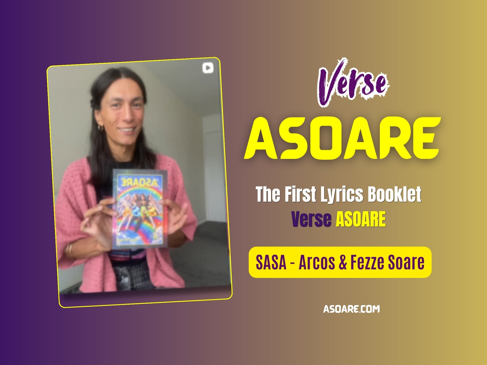 Load video: The First Lyrics booklet Verse ASOARE - SASA - Arcos &amp; Fezze Soare