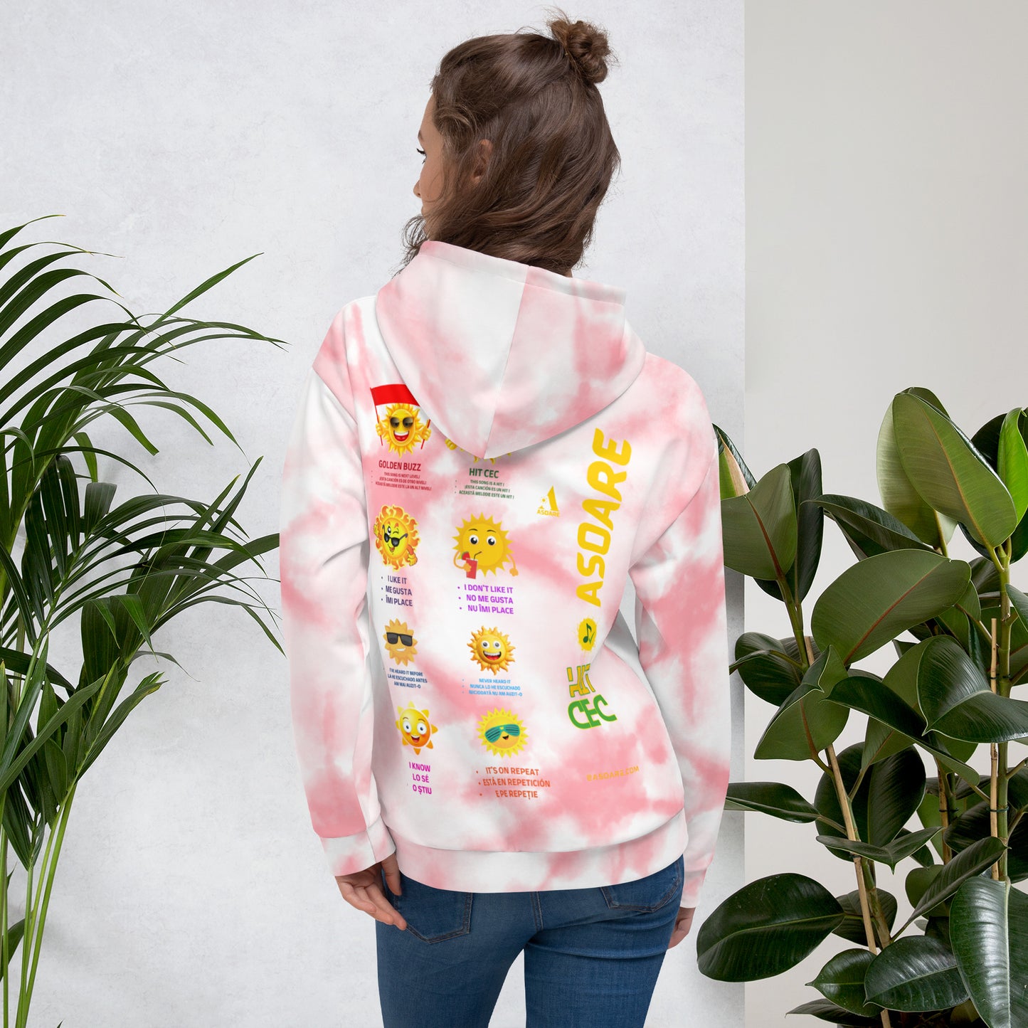 Asoare Hit Cec Pink Unisex Hoodie