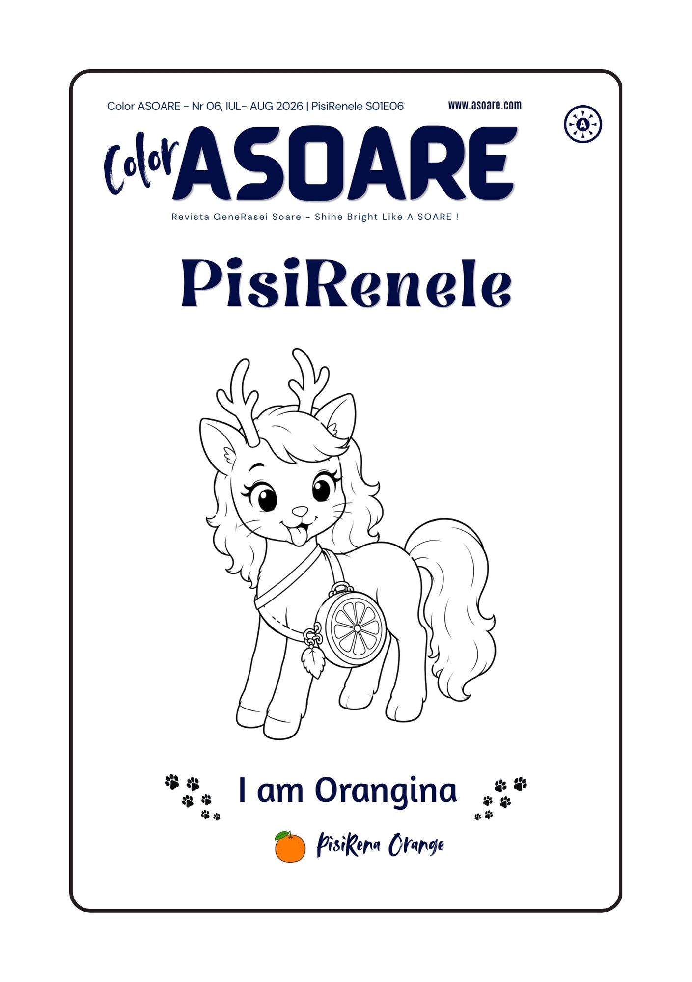 Color ASOARE Nr 06 - Orangina, Pisirena Orange