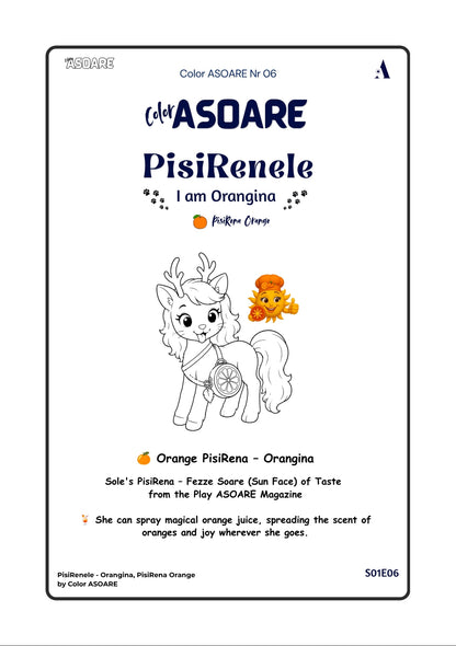 Color ASOARE Nr 06 - Orangina, Pisirena Orange